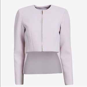 Derek Lam 10 Crosby Hi-Lo Zip Front Jacket
